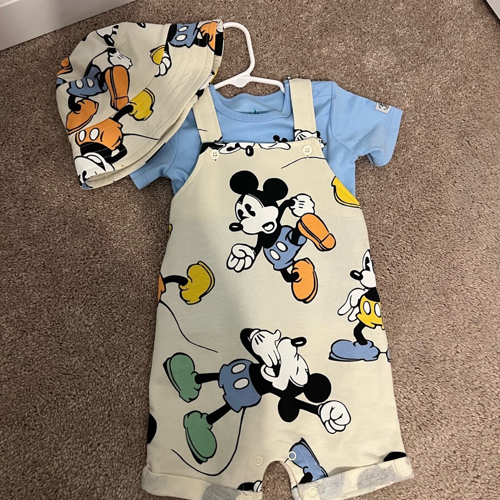 Disney Baby Blue and Cream Outfit